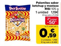 Oferta de Risi - Palomitas Sabor Ketchup Y Mostaza  por 1,19€ en Carrefour