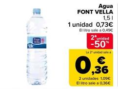 Oferta de Font Vella - Agua   por 0,95€ en Carrefour