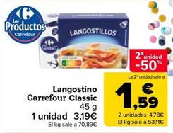 Oferta de Carrefour - Langostino Classic por 3,05€ en Carrefour