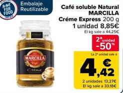 Oferta de Marcilla - Café Soluble Natural Créme Express por 7,79€ en Carrefour
