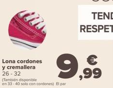 Oferta de Lona Cordones  Y Cremallera por 12,99€ en Carrefour