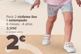 Oferta de Pack 2 Ciclistas Liso + Estampado por 3,99€ en Carrefour