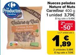 Oferta de Carrefour - Nueces Peladas Nature Of Nuts  por 3,79€ en Carrefour