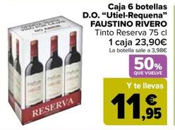 Oferta de Faustino Rivero - Caja 6 Botellas  D.O. “Utiel-Requena\  por 23,9€ en Carrefour