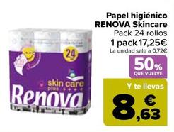 Oferta de Renova - Papel Higiénico Skincare por 17,25€ en Carrefour