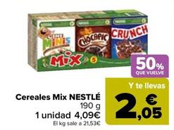 Oferta de Nestlé - Cereales Mix  por 4,09€ en Carrefour