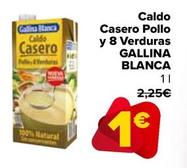 Oferta de  Gallina Blanca - Caldo  Casero Pollo  Y 8 Verduras por 1€ en Carrefour