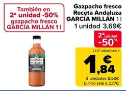 Oferta de Garcia Millan - Gazpacho Fresco Receta Andaluza por 3,69€ en Carrefour