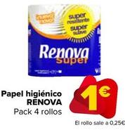 Oferta de Renova - Papel Higiénico  por 1€ en Carrefour