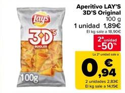 Oferta de Lay’s - Aperitivo 3D’s Original por 1,89€ en Carrefour