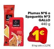 Oferta de Gallo - Spaguettis por 1€ en Carrefour