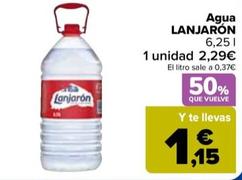 Oferta de Lanjarón - Agua por 2,29€ en Carrefour