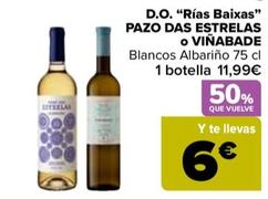 Oferta de Pazo Das Estrelas/Viñabade - D.O. "Rías Baixas"  por 11,99€ en Carrefour