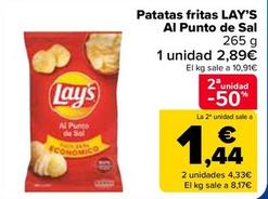 Oferta de Lay's - Patatas Fritas Al Punto De Sal por 2,89€ en Carrefour