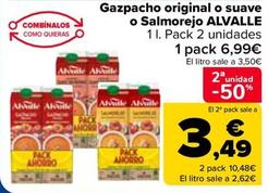 Oferta de Alvalle - Gazpacho Original O Suave O Salmorejo por 6,99€ en Carrefour