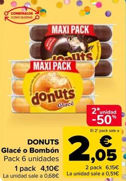 Oferta de Donuts - Glace O Bombon por 4,1€ en Carrefour