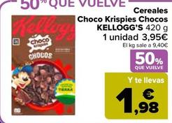 Oferta de Kellogg's - Cereales Choco Krispies Chocos por 3,95€ en Carrefour