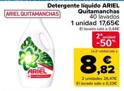 Oferta de Ariel - Detergente Líquido Quitamanchas por 17,65€ en Carrefour