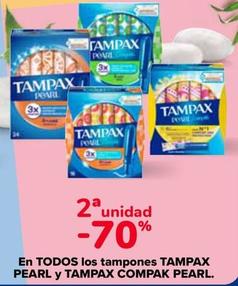 Oferta de En Todos Los Tampones Tampax Pearl Y Tampax Compak Pearl en Carrefour