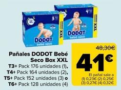 Oferta de Dodot - Pañales Bebé Seco Box Xxl por 41€ en Carrefour