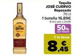 Oferta de Jose Cuervo - Tequila Reposado por 16,89€ en Carrefour