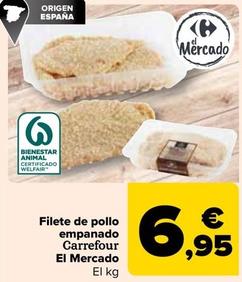 Oferta de Carrefour - Filete De Pollo Empanado por 6,95€ en Carrefour