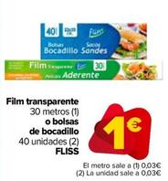 Oferta de Fliss - Film Transparente por 1€ en Carrefour