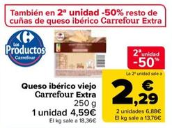 Oferta de Carrefour - Queso Iberico Viejo Extra por 4,59€ en Carrefour