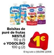 Oferta de Nestlé - Bolsitas De Pure De Frutas por 1€ en Carrefour