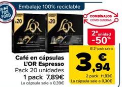 Oferta de L'or - Cafe En Capsulas Espresso por 7,89€ en Carrefour