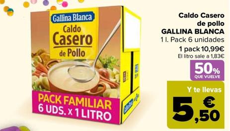 Oferta de Gallina Blanca - Caldo Casero  De Pollo   por 10,99€ en Carrefour