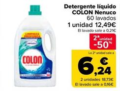 Oferta de Colon - Detergente Líquido Nenuco por 12,49€ en Carrefour