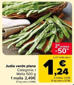 Oferta de Judía Verde Plana por 2,49€ en Carrefour