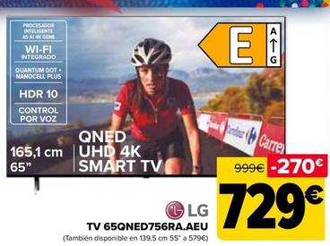 Oferta de LG - Tv 65QNED756RA.AEU por 729€ en Carrefour