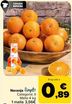 Oferta de Simpl - Naranja por 3,56€ en Carrefour