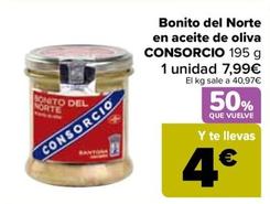 Oferta de Consorcio - Bonito Del Norte En Aceite De Oliva por 7,99€ en Carrefour