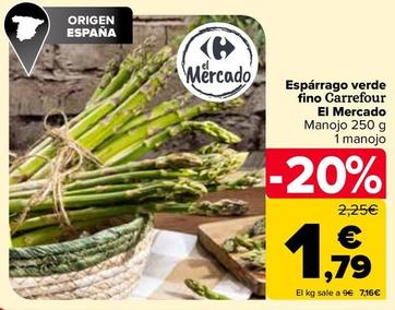 Oferta de Carrefour - Esparrago Verde Fino por 1,79€ en Carrefour