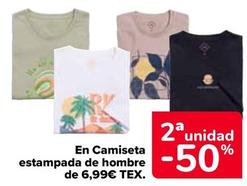 Oferta de Tex - En Camiseta Estampada De Hombre por 6,99€ en Carrefour