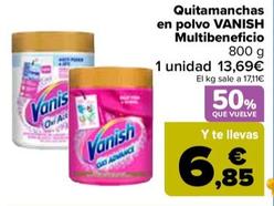 Oferta de Vanish - Quitamanchas En Polvo Multibeneficio por 13,69€ en Carrefour