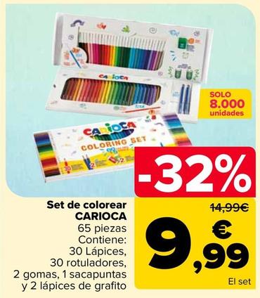 Oferta de Carioca - Set De Colorear por 9,99€ en Carrefour