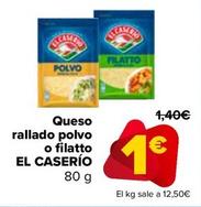Oferta de El Caserío - Queo Rallado Polvo O Filatto por 1€ en Carrefour