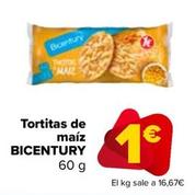 Oferta de Bicentury - Tortitas De Maíz   por 1€ en Carrefour