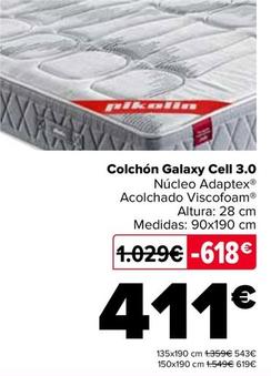 Oferta de Pikolin - Colchón Galaxy Cell 30 por 411€ en Carrefour