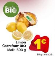 Oferta de Carrefour Bio - Limón   por 1€ en Carrefour