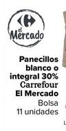 Oferta de Carrefour - Panecillos Blanco O Integral 30% El Mercado por 1€ en Carrefour