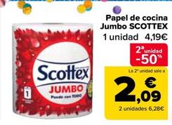 Oferta de Scottex - Papel De Cocina Jumbo  por 4,19€ en Carrefour