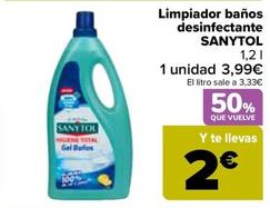 Oferta de  Sanytol - Limpiador Baños Desinfectante por 3,99€ en Carrefour