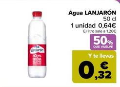 Oferta de Lanjarón - Agua  por 0,64€ en Carrefour