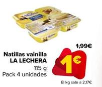 Oferta de La Lechera - Natillas Vainilla  por 1€ en Carrefour