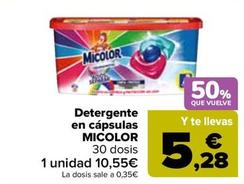 Oferta de Micolor - Detergente  En Cápsulas   por 10,55€ en Carrefour
